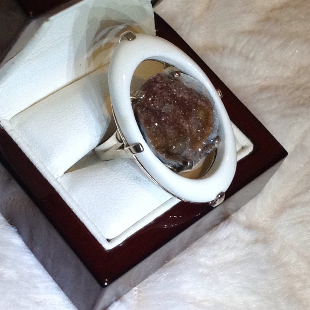925 Druzy Ring - image 1